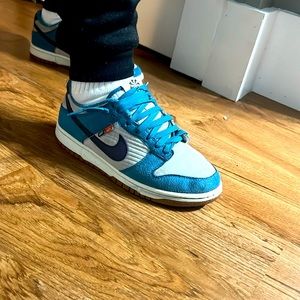 Nike Dunk Low SE Next Nature Rift Blue Grey Fog Toasty Edition Fleece